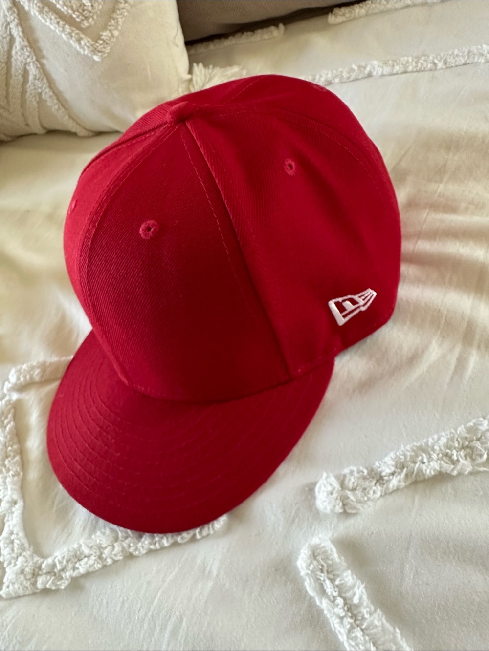 New Era 9 Fifty Bold Red SnapBack Cap with White Logo